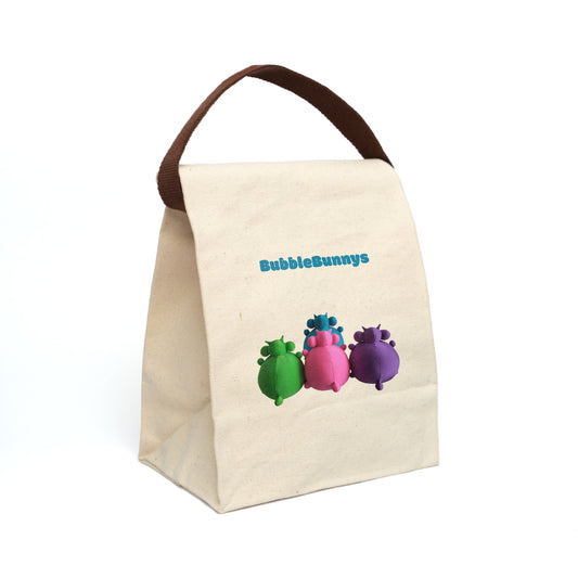 Canvas Lunch Bag With Strap - BubbleBunnys