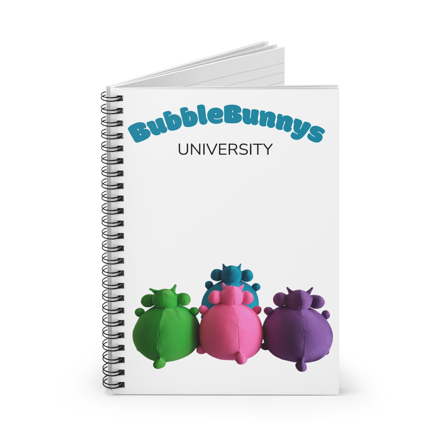 Spiral Notebook - Ruled Line- BubbleBunnys