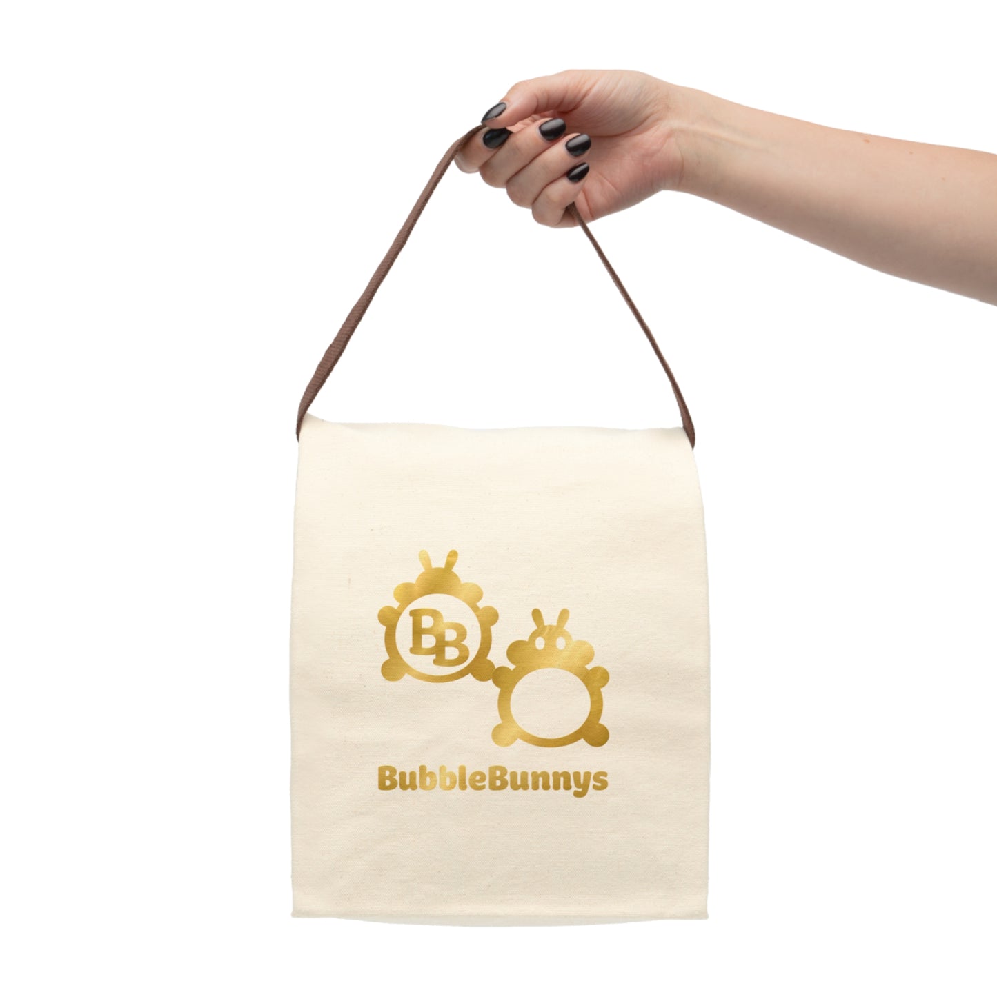 Canvas Lunch Bag With Strap - GoldenBunnys